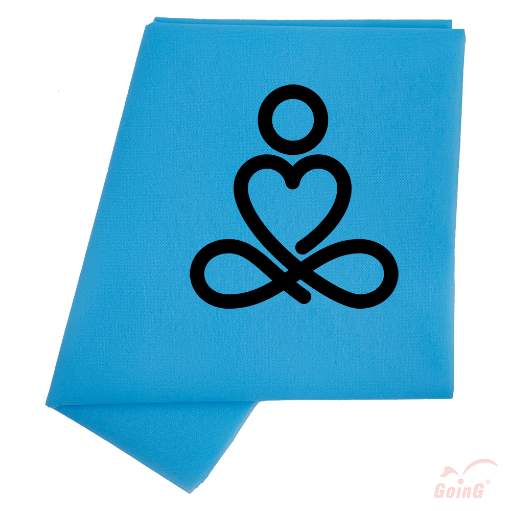 Printed 1040 Higienic sheet 80x200 light blue - Yoga fig. FK